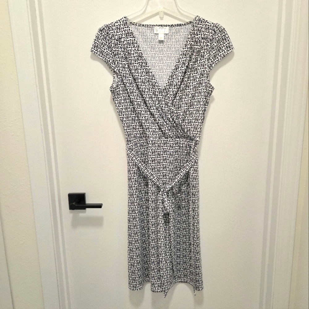 Like New! Mock Wrap Matte Jersey Dress